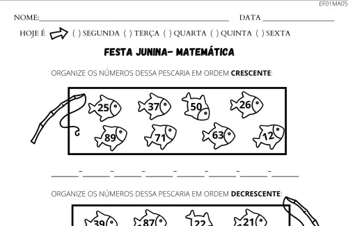 festa junina matemática